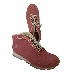 Timberland Barbie Pink Nubuck Ankle boots Leather shoes 8